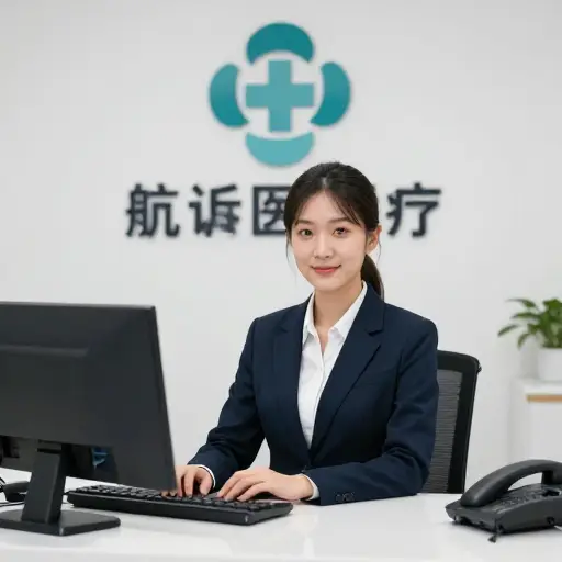 我姐姐在一家诊所当接待员。