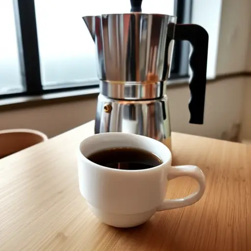 我每天早晨都喝一杯咖啡。