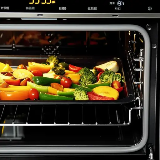 将蔬菜烤35分钟。