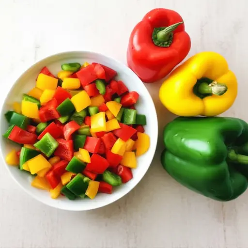 甜椒是许多沙拉的关键原料。