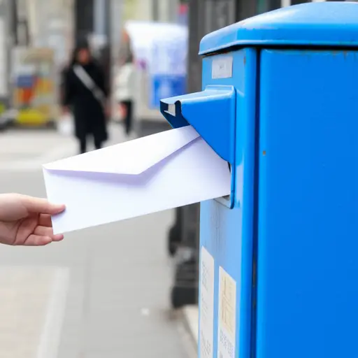 我将通过邮政寄这封信。