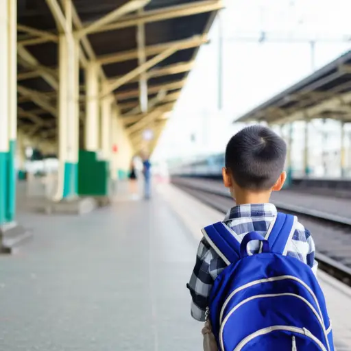 他太年轻了，还不能独自旅行。