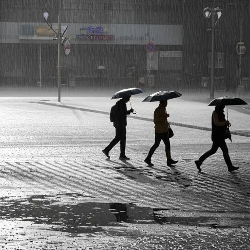 今天的天气真糟糕，一直在下雨。