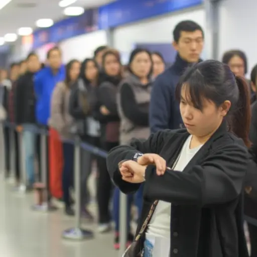 排队等了三个小时完全是浪费时间。