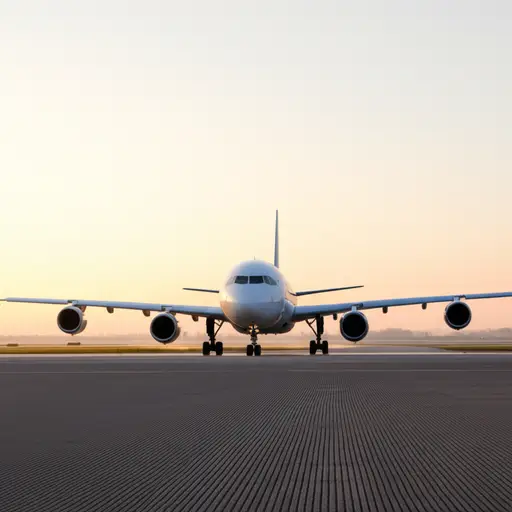 飞机在早上6点起飞。