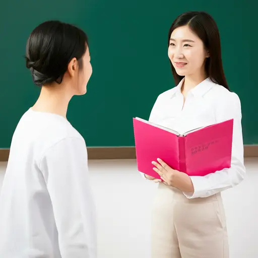 我遇到了我的英语老师——她非常友好，而且我认为非常聪明。