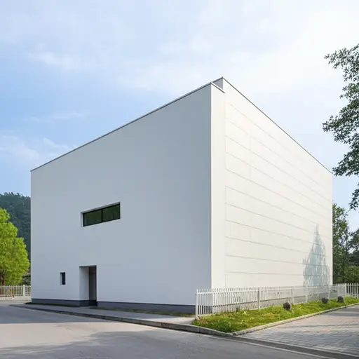 这座建筑有朴素的建筑风格。