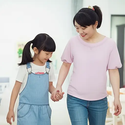 我妈妈让我照顾我妹妹。