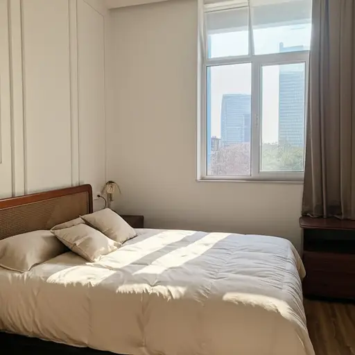 我喜欢这个地方，因为我有一个漂亮的房间。它非常干净和舒适。