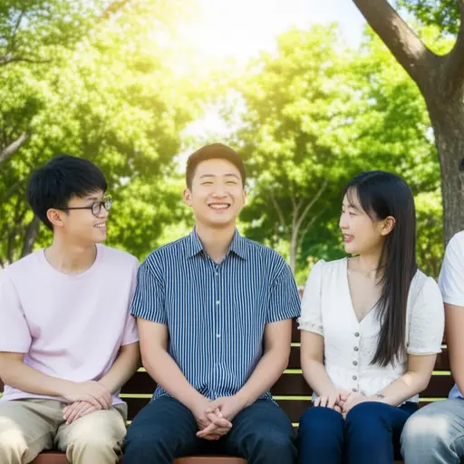 他们总是让我感到我在他们的群体中很自在。