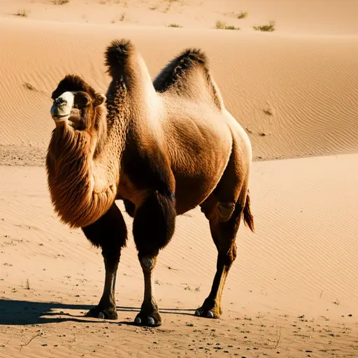 骆驼的毛很厚。