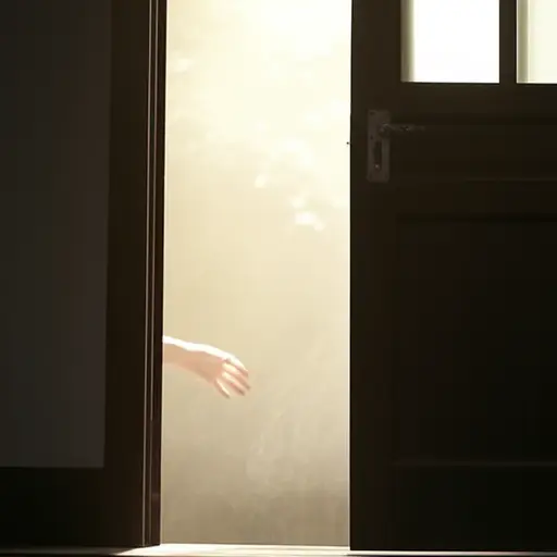 今天一大早，有人敲了我的门。