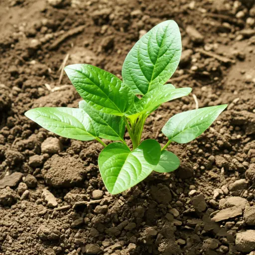 这种植物在阳光下会生长得很好。