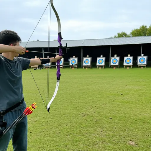 一名熟练的弓箭手可以用一支箭精准地命中靶心。