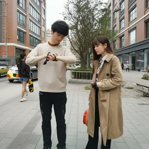 “我们应该等他吗？”“我想是吧。”