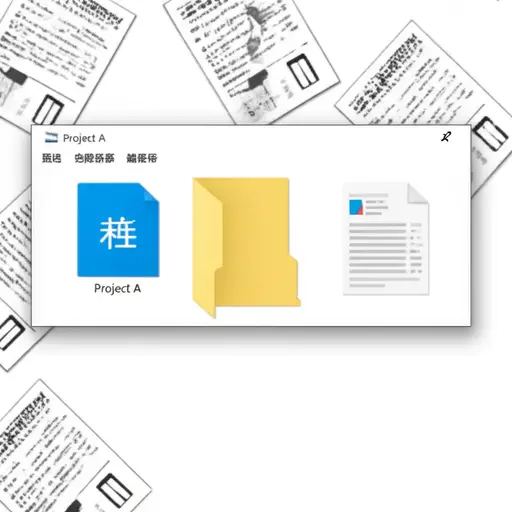 你可以创建一个文件夹，按项目来组织你的文档。