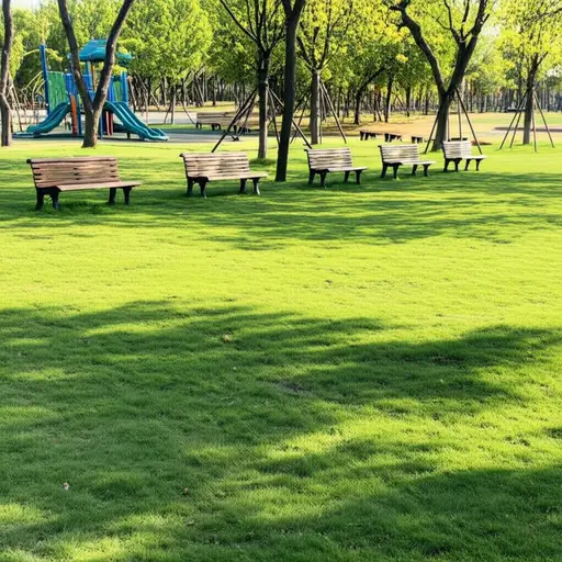 这个公园里现在没有人。