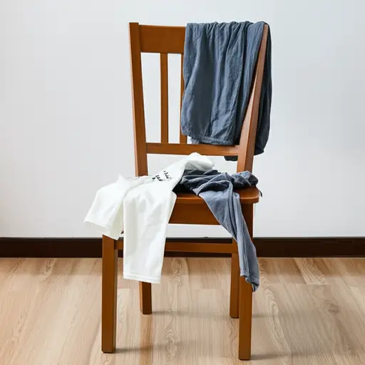 这把椅子是我脱衣服时放衣服用的。