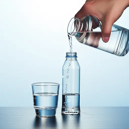 请把水装在这个塑料瓶里。