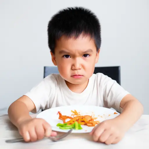 乔看到午餐是什么时做了个鬼脸。