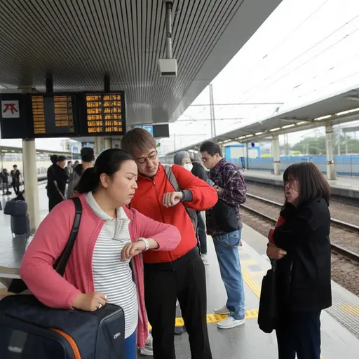 当火车晚点且没有解释时，真是令人恼火。