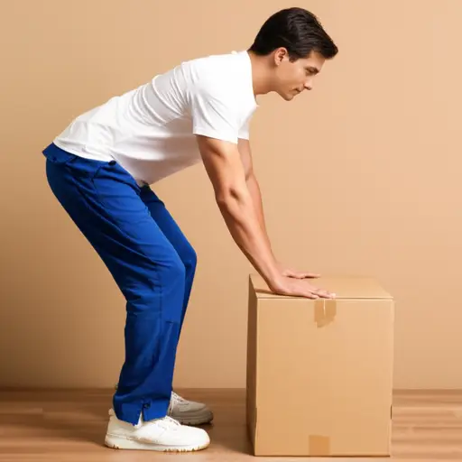 举起重物时弯曲你的膝盖。