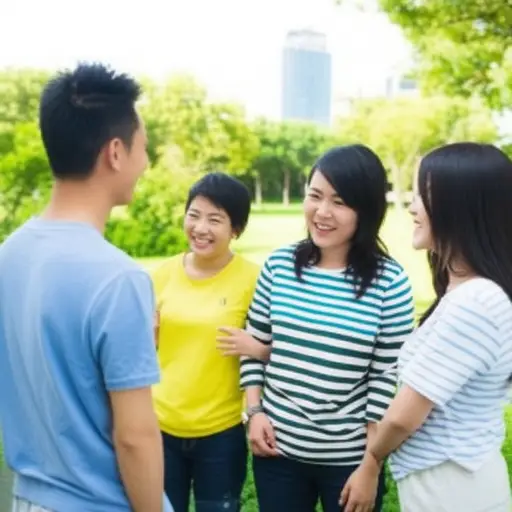 我在那里遇到了一伙人，他们对我都很好。