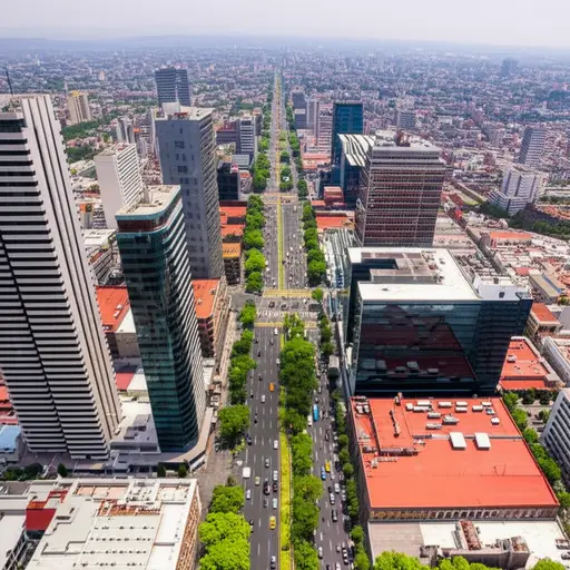 墨西哥城是世界上人口最密集的城市之一。