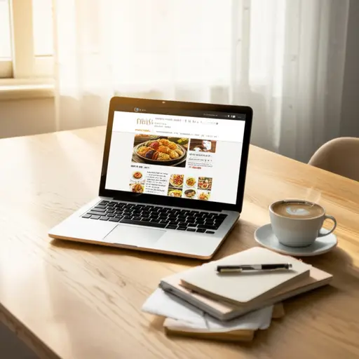 我每天早上都会浏览这个美食博客寻找新食谱。