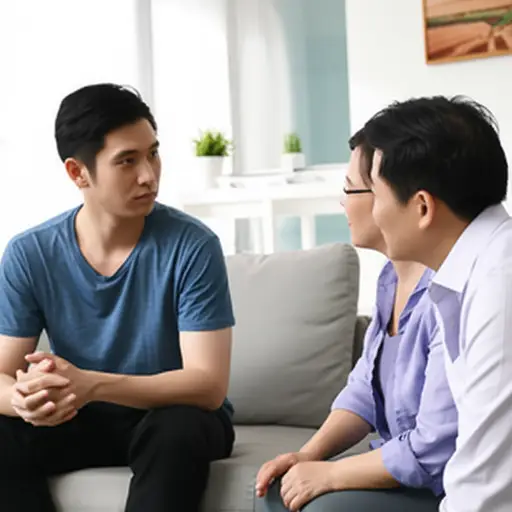 他打算和父母谈一谈，看看他们的想法。