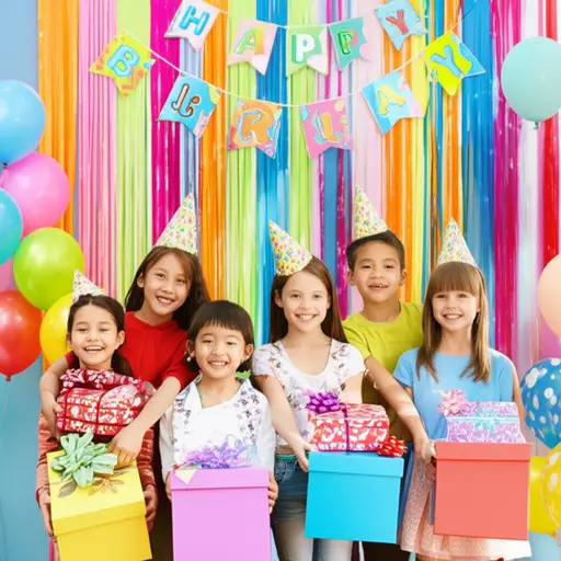 他们为每个孩子都准备了生日礼物。