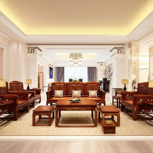 酒店大堂有古董家具。