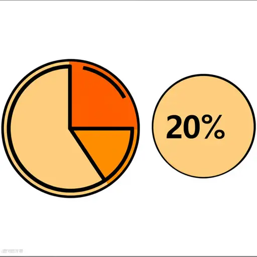五分之一相当于20%。