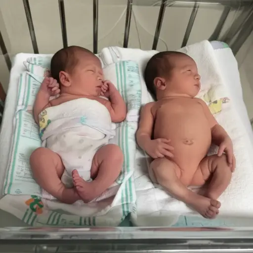 他的双胞胎早出生了几分钟。