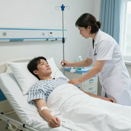 病人在医院接受了感染的血。