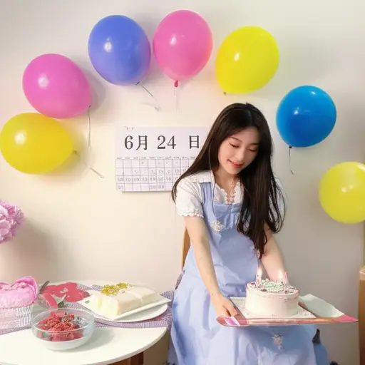 她的生日是6月24日。