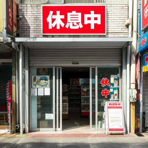 商店在中午关门一小时吃午饭。