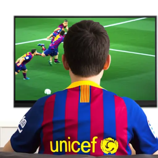 我看了一个关于巴塞罗那队的节目，因为我支持这支球队。