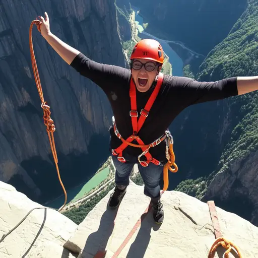 如果你敢的话，应该尝试一下蹦极！