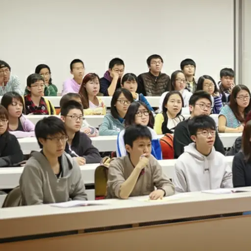 我们是一个混合班，男生和女生人数相等，都大约20岁。