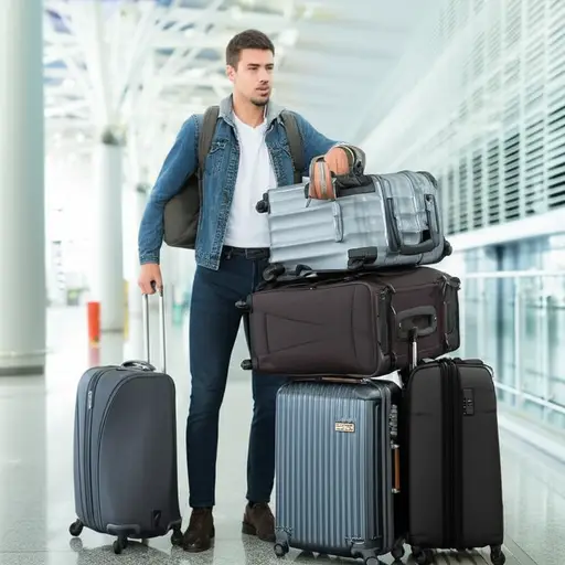 我无法独自携带所有行李。