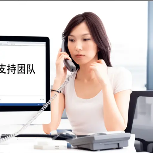 等待几分钟后，她被转接到了支持团队。