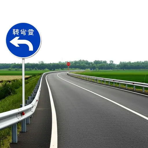 这条路刚过桥就向左急转弯。