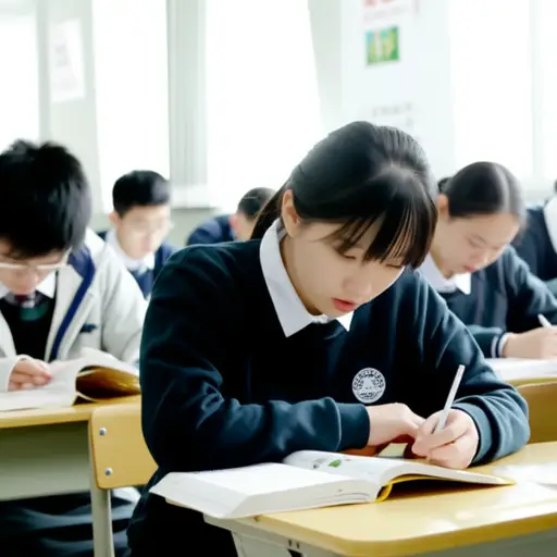 她是一个能力一般的学生。