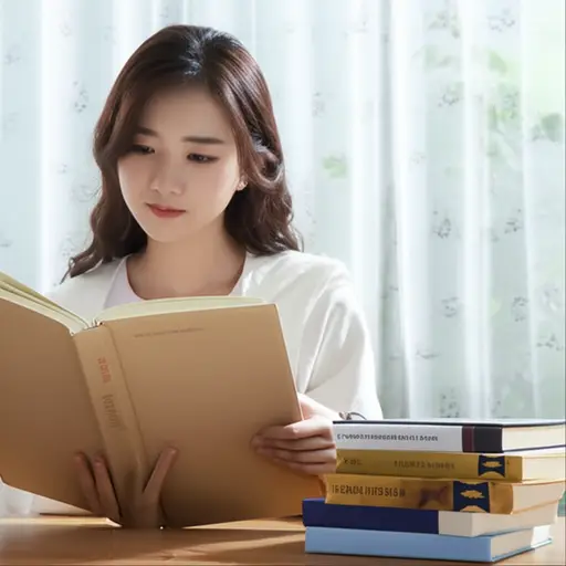 除了英语，她还学习法语和历史。