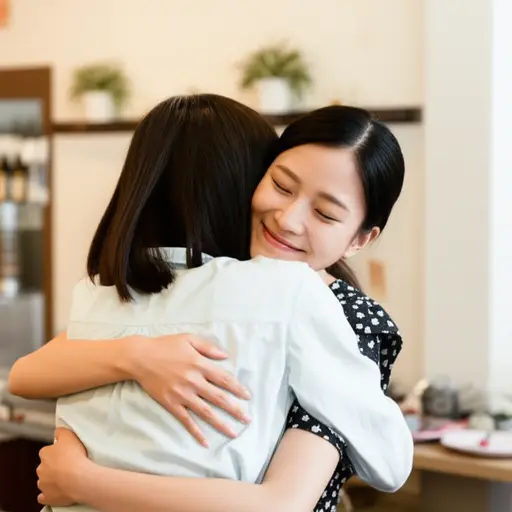 她对朋友的支持非常感激。