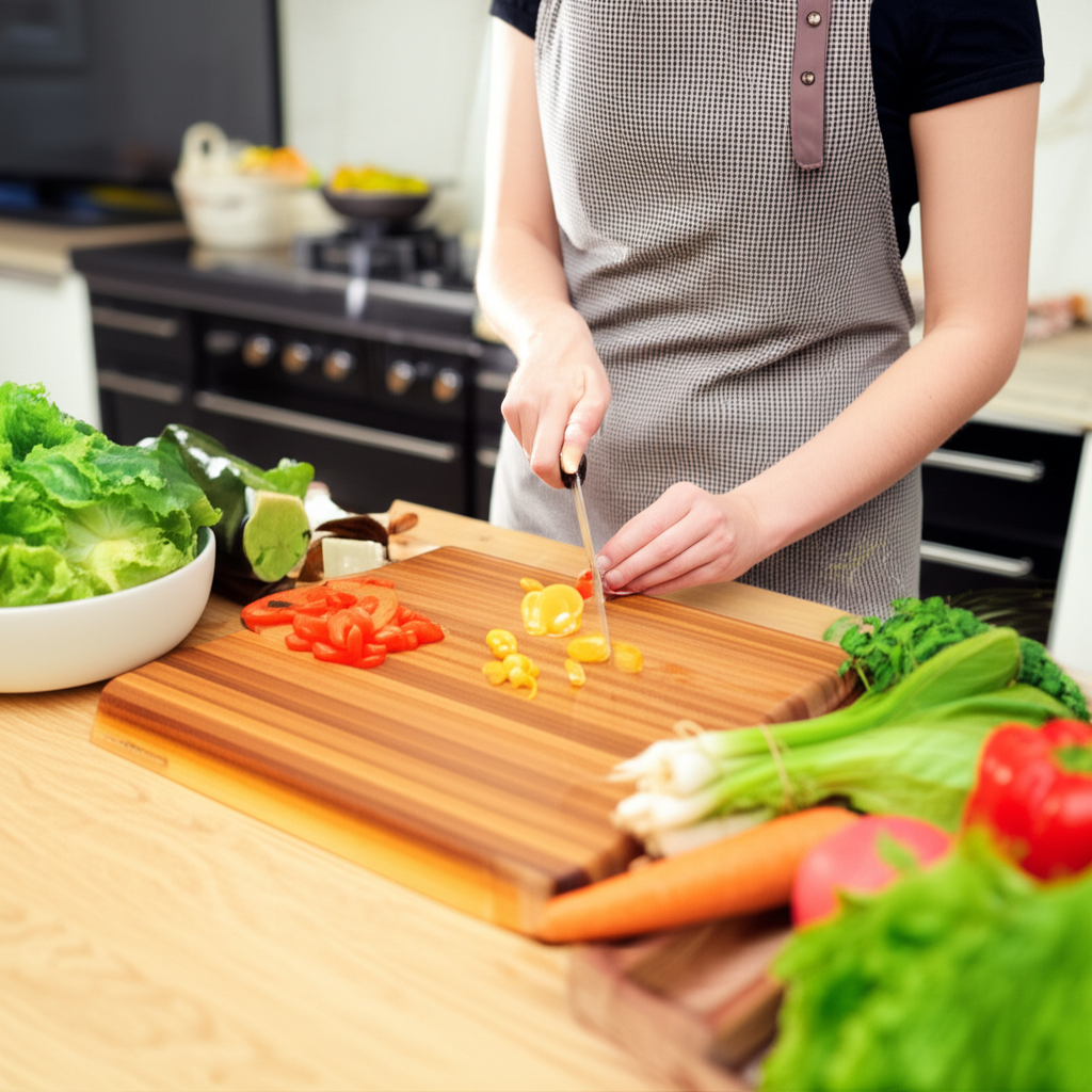 我需要先把蔬菜切好再做饭。