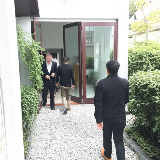 我们通过后门进入了房子。