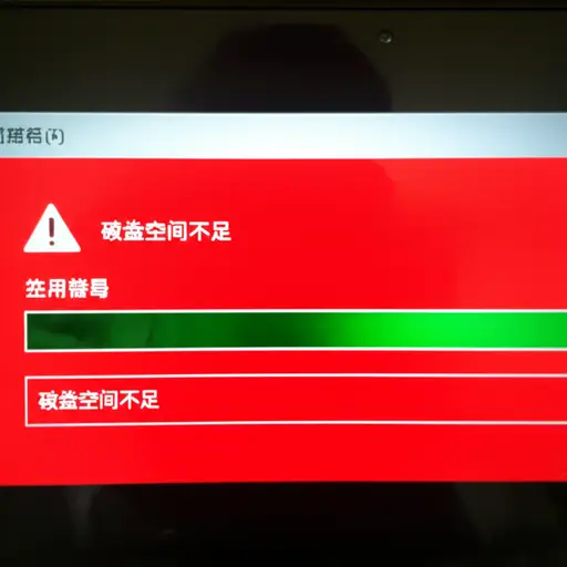 电脑的硬盘已满。