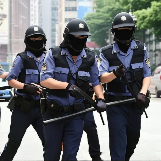 警察必须抓住这些恐怖分子。